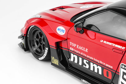 Pre Order 1/18 Motorhelix LB-Silhouette Works GT Nissan 35GT-RR Ver.1 GT-R R35 Full Open Diecast Model