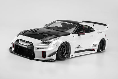 Pre Order 1/18 Motorhelix LB-Silhouette Works GT Nissan 35GT-RR Ver.1 GT-R R35 Full Open Diecast Model