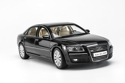 Pre Order 1/18 Motorhelix Audi A8L D3 W12 Black Full Open Diecast Model