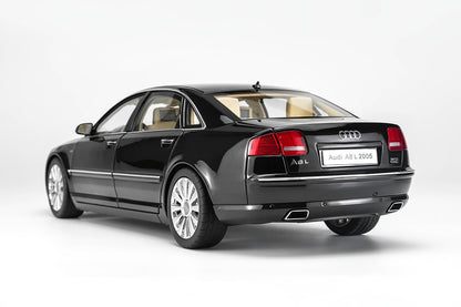 Pre Order 1/18 Motorhelix Audi A8L D3 W12 Black Full Open Diecast Model