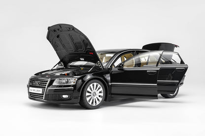 Pre Order 1/18 Motorhelix Audi A8L D3 W12 Black Full Open Diecast Model