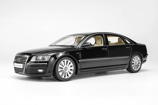 Pre Order 1/18 Motorhelix Audi A8L D3 W12 Black Full Open Diecast Model