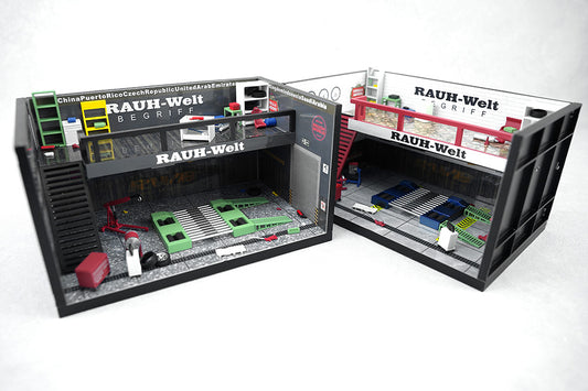 Pre Order 1:64 Motorhelix MH RWB Theme Garage Diorama Set