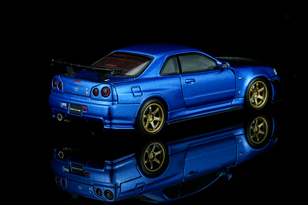 Pre Order 1/64 Motorhelix Nissan Skyline GT-R R34 Customized w/ GT Aero Kit JDM Diecast Model
