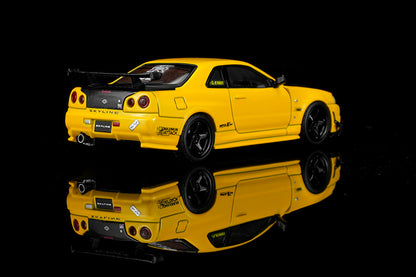 Pre Order 1/64 Motorhelix Nissan Skyline GT-R R34 Customized w/ GT Aero Kit JDM Diecast Model