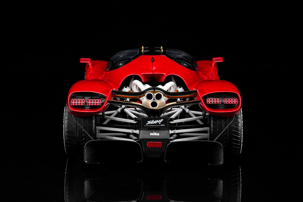 Pre Order 1/18 MH Motorhelix Nilu V12 Red White Black Diecast Model