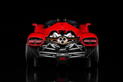 Pre Order 1/18 MH Motorhelix Nilu V12 Red White Black Diecast Model