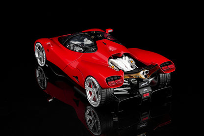Pre Order 1/18 MH Motorhelix Nilu V12 Red White Black Diecast Model