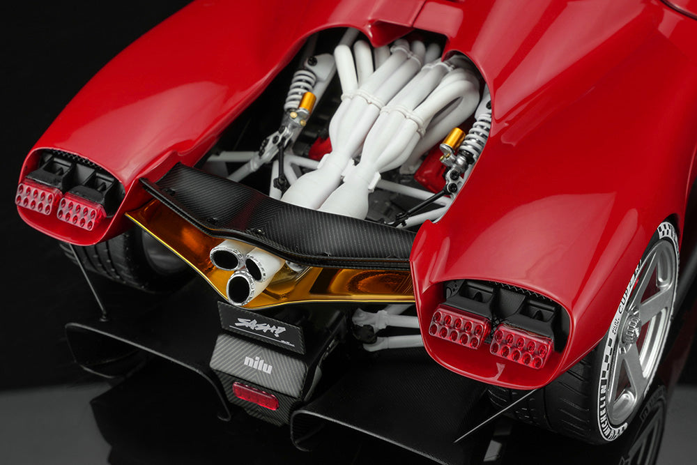 Pre Order 1/18 MH Motorhelix Nilu V12 Red White Black Diecast Model