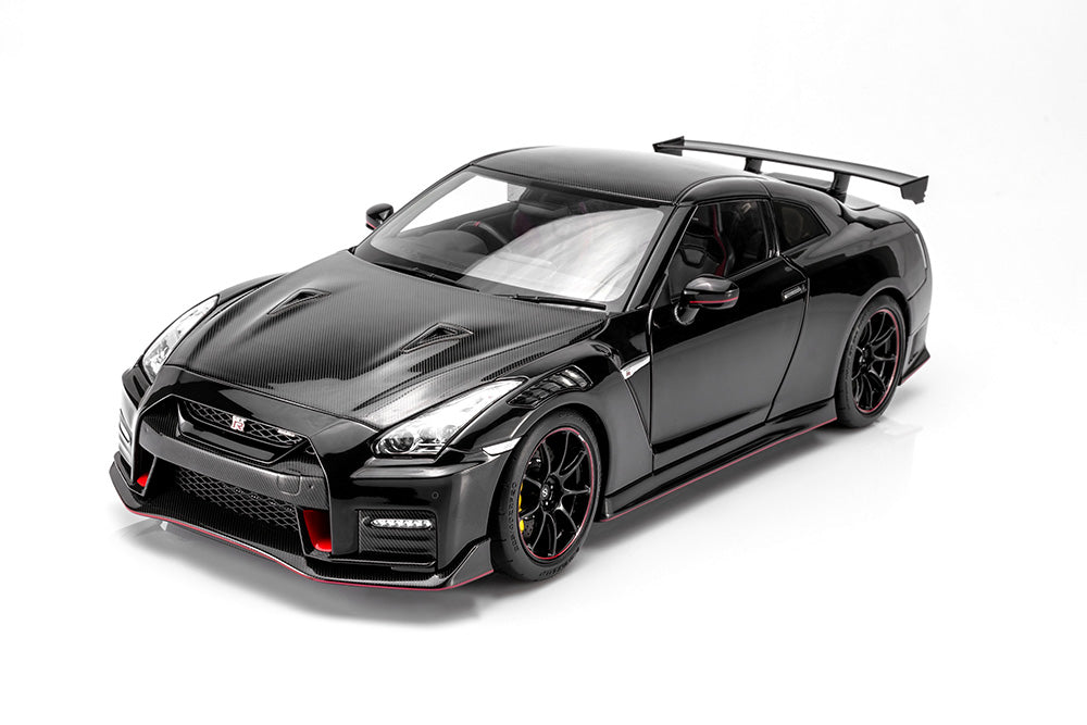 1/18 Motorhelix Nissan Skyline GT-R R35 NISMO Spetial Edition 2022 Black White Full Open Diecast