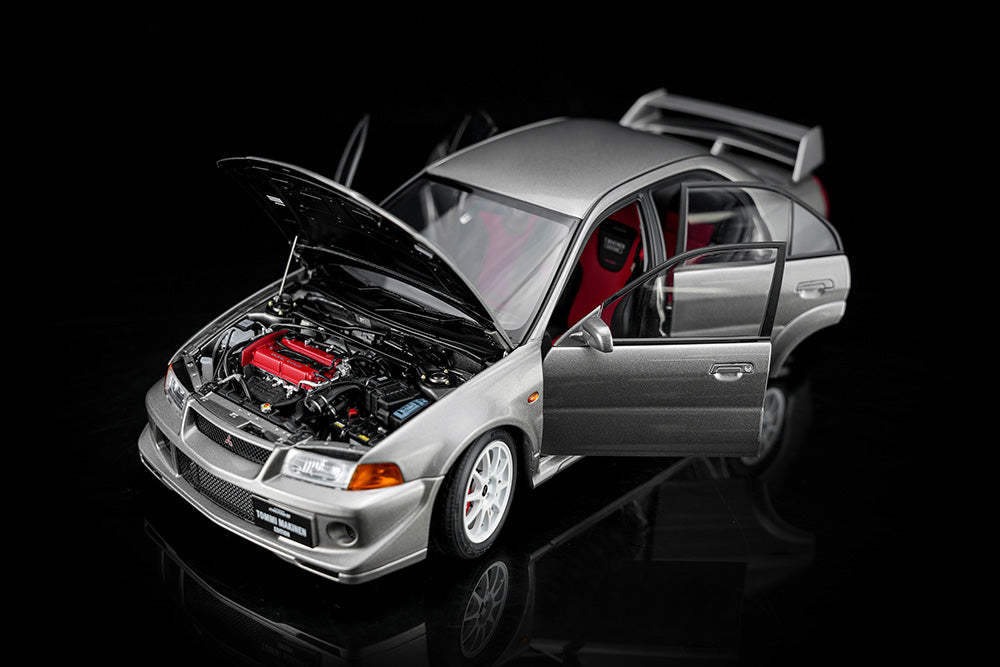 1/18 Motorhelix Mitsubishi Lancer EVO VI 6th GSR T.M.E JDM Diecast Full Open Yellow Blue Black Silver