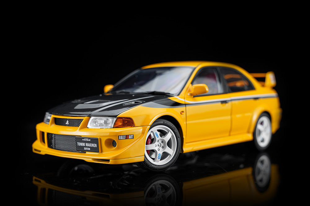 1/18 Motorhelix Mitsubishi Lancer EVO VI 6th GSR T.M.E JDM Diecast Full Open Yellow Blue Black Silver