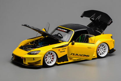 Pre Order 1/18 Motorhelix Honda S2000 J's Racing Wide Body Hella Flush JDM Diecast Full Open