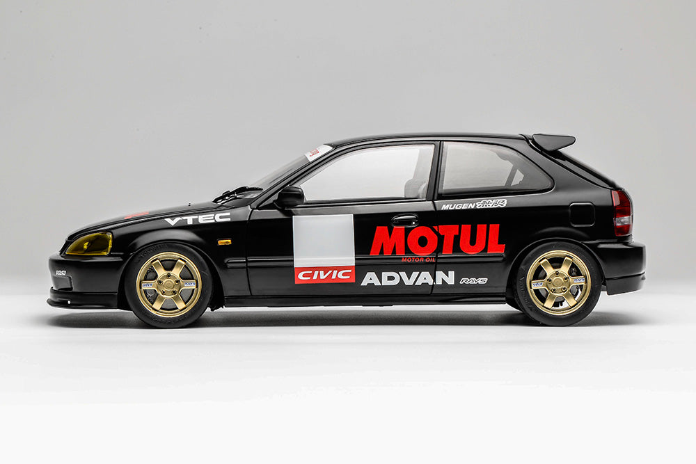 1/18 Motorhelix Honda Civic TYPE R EK9 Motul Livery JDM Full Open Diecast Model