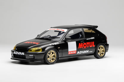1/18 Motorhelix Honda Civic TYPE R EK9 Motul Livery JDM Full Open Diecast Model