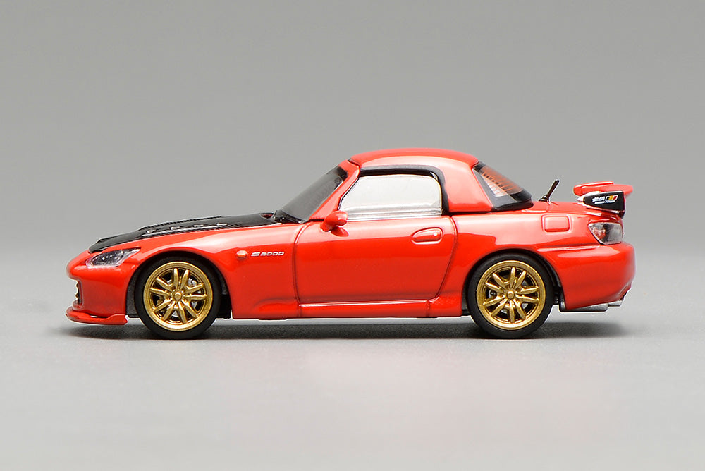 1/64 Motorhelix Honda AP2 S2000 Mugen Version Yellow Red Magnet Assembling Diecast Model