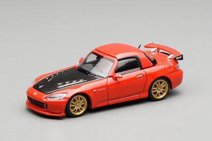 1/64 Motorhelix Honda AP2 S2000 Mugen Version Yellow Red Magnet Assembling Diecast Model