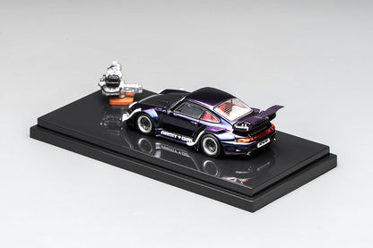 Pre Order 1:64 Motorhelix MH RWB 993 Army Girl Motozolo Porsche 911 Widebody Diecast Model