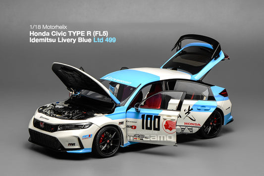 1/18 Motorhelix Honda Civic Type-R FL5 RHD 出光 Idemitsu Livery JDM Full Open Diecast Model