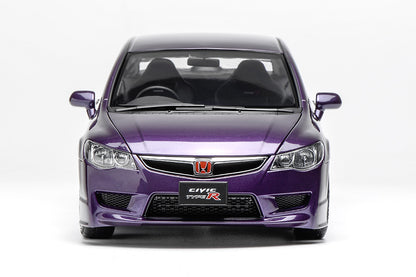 1/18 Motorhelix Honda Civic Type-R FD2 2007 Facelift Black Silver Purple JDM Diecast Full Open
