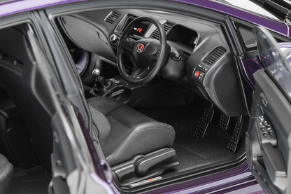 1/18 Motorhelix Honda Civic Type-R FD2 2007 Facelift Black Silver Purple JDM Diecast Full Open