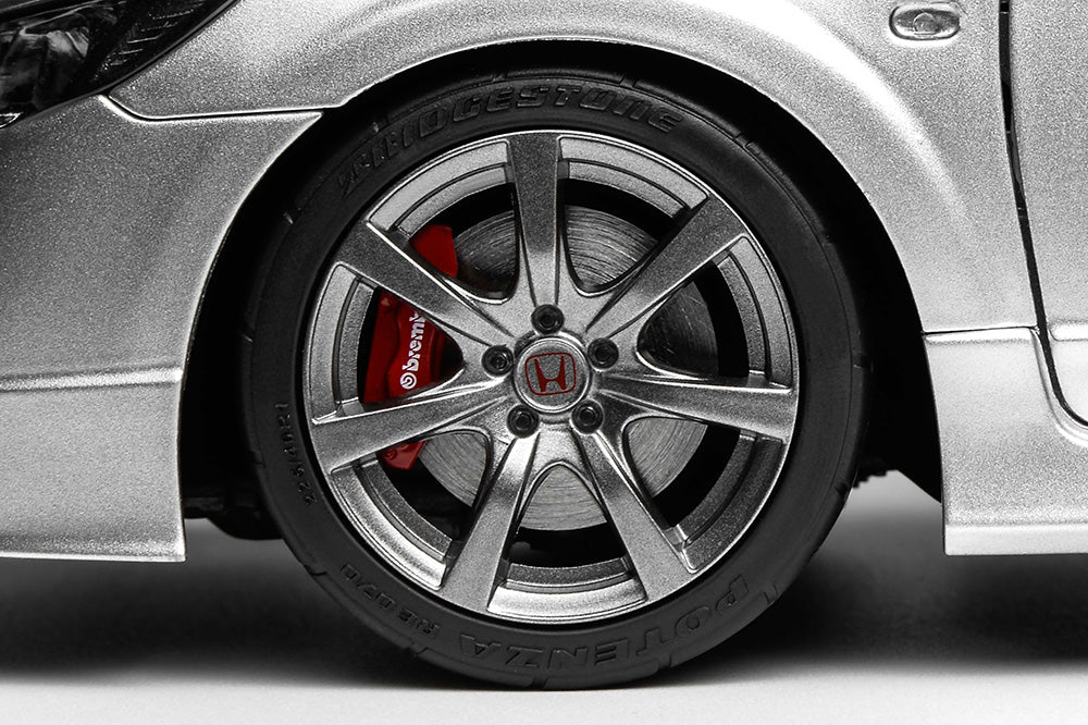 1/18 Motorhelix Honda Civic Type-R FD2 2007 Facelift Black Silver Purple JDM Diecast Full Open