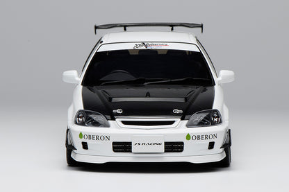 1/18 Motorhelix Honda Civic Type R EK9 J's Racing White Carbon Hood JDM Diecast Full Open