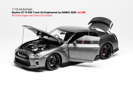 1/18 Motorhelix Nissan Skyline GT-R R35 Track Ed Engineered by NISMO 2020 JDM Full Open Diecast Model