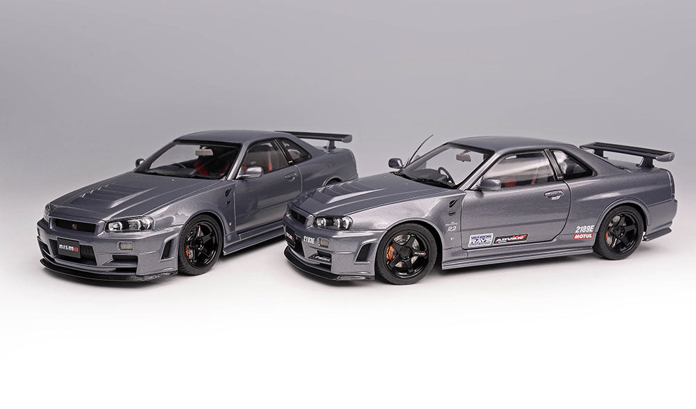 1/18 Motorhelix Nissan Skyline GT-R R34 Nismo CRS Version Diecast Full Open with Engine Model