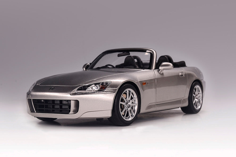 1/18 Motorhelix Honda S2000 AP2 Blue Silver JDM Diecast Full Open with Engine Model