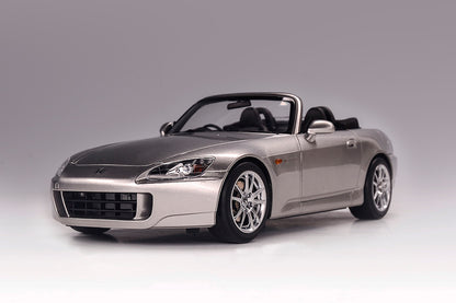 1/18 Motorhelix Honda S2000 AP2 Blue Silver JDM Diecast Full Open with Engine Model