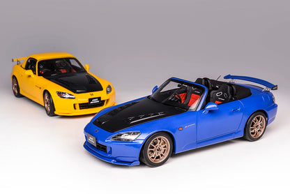 1/18 Motorhelix Honda S2000 Type-S AP2 MUGEN Blue Yellow JDM Diecast Full Open Ltd 399