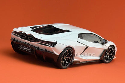 1/18 LCD Lamborghini Revuelto Orange Yellow White Diecast Full Open