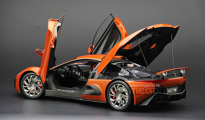 1/18 Almost Real Jaguar C-X75 Concept Car 2015 Foresand Metallic Orange Black Blue Diecast 3 Openings
