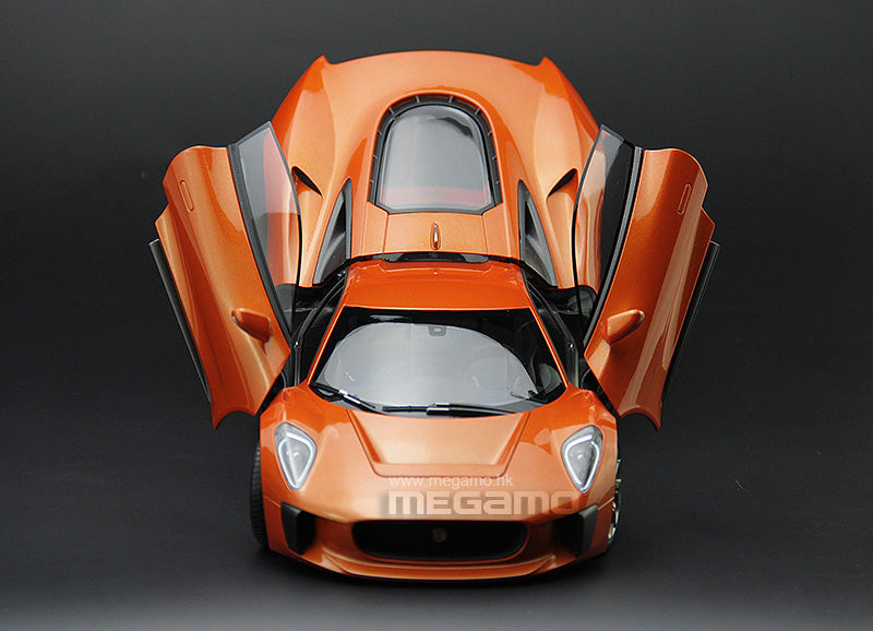 1/18 Almost Real Jaguar C-X75 Concept Car 2015 Foresand Metallic Orange Black Blue Diecast 3 Openings
