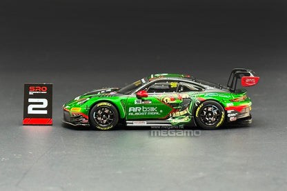 1/64 Almost Real AR Box Porsche 911 GT3 R 2026 GT World Challenge Asia Mandalika Absolute Racing Barong Green Livery