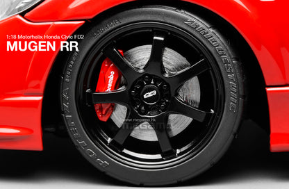 Pre Order 1/18 Motorhelix Honda Civic FD2 Mugen RR Red JDM Diecast Full Open Model Limited 1599 Pcs
