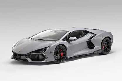 Near-in-stock 1/18 LCD Lamborghini Revuelto Matt Grey Diecast Full Open