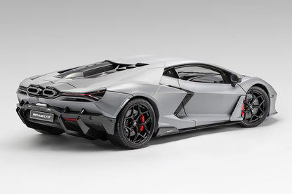 Near-in-stock 1/18 LCD Lamborghini Revuelto Matt Grey Diecast Full Open