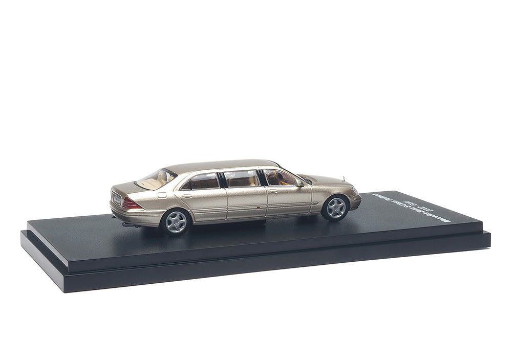 1/64 Almost Real AR Box Mercedes-Benz S-Class W220 Pullman 2002 Gold Diecast Model