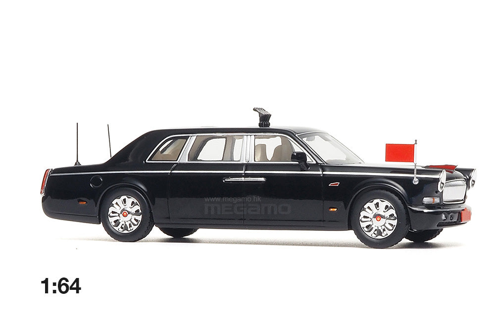 1/64 Almost Real AR Box Red Flag HongQi CA7601 Limousine 2025 China Victory Day Parade Diecast Model
