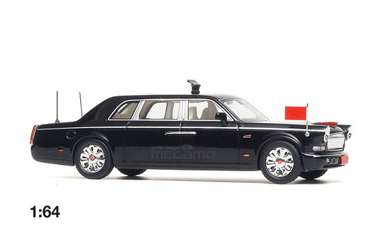 1/64 Almost Real AR Box Red Flag HongQi CA7601 Limousine 2025 China Victory Day Parade Diecast Model