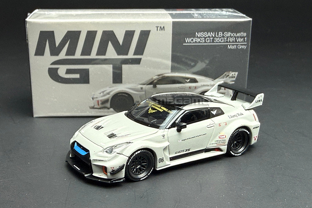 1/64 Mini GT 1248 Nissan LB-Silhouette WORKS GT 35GT-RR R35 Air Force Grey LBWK