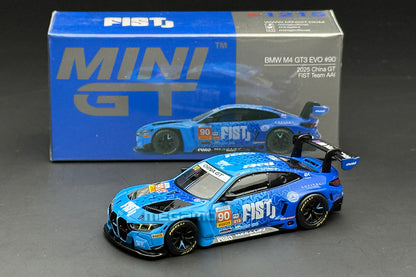 1/64 Mini GT 1215 BMW G82 M4 GT3 EVO #90 2025 China GT Winner FIST Team
