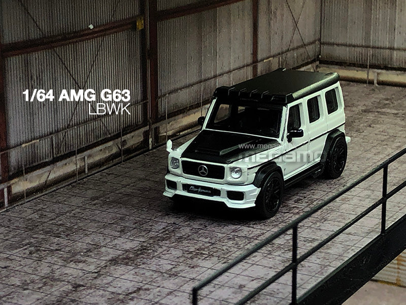 1/64 PARA 64 Mercedes-Benz AMG G63 LBWK White Red Diecast Model – MEGAMO