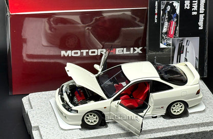 1/18 Motorhelix Honda Integra Type R DC2 Pre-Facelift JDM Diecast Full Open