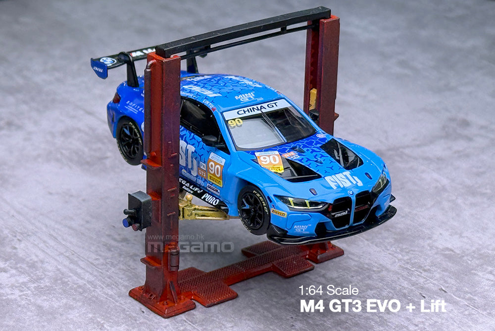 1/64 Mini GT 1215 BMW G82 M4 GT3 EVO #90 2025 China GT Winner FIST Team