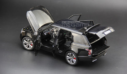 1/18 LCD Range Rover SVA Dynamic 2020 Black Diecast Full Open