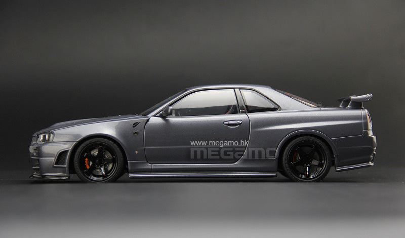 1/18 Motorhelix Nissan Skyline GT-R R34 Nismo CRS Version Diecast Full Open with Engine Model