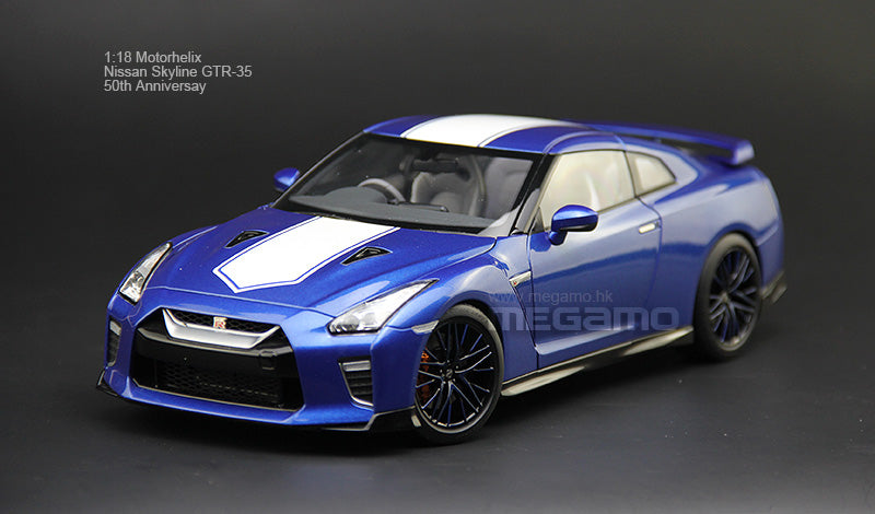 XE MÔ HÌNH NISSAN GT-R R35 50TH ANNIVERSARY SILVER,TỶ LỆ 1/18 MOTORHEL XE MÔ HÌNH NISSAN GT-R R35 50TH ANNIVERSARY SILVER,TỶ LỆ 1/18 MOTORHEL